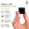 480 Pack 5ml Thick Black UV Protection Small Glass Jars with Lids view 2