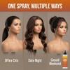 Lace Melting Spray for Wigs, Extreme Hold Invisible Lace Melt Spray, Fast Drying No Residue Wig Adhesive Spray, Natural Hairline Matte Finish, Gentle on Skin & Lace, Lasting Quality (2 Bottles) view 3