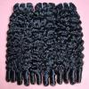 Burmese Curly Bundles Human Hair 3Pcs Curly Human Hair Bundles with Spiral End 24 26 28 Inch 12A Unprocessed Virgin Hair Quick Weave for Women Natural Black view 2