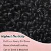 Burmese Curly Bundles Human Hair 3Pcs Curly Human Hair Bundles with Spiral End 24 26 28 Inch 12A Unprocessed Virgin Hair Quick Weave for Women Natural Black view 4