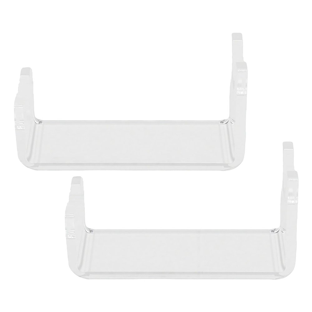 Pomya Clear Acrylic Beard Trimmer Stand 2PCS | Countertop Shaving Holder With Stable Base For Bathroom
