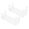 Pomya Clear Acrylic Beard Trimmer Stand 2PCS | Countertop Shaving Holder With Stable Base For Bathroom view 2
