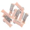 DIYEAH Electric Eyebrow Razor Blades Replacement Parts Orange Abs and Stainless Steel Material 10pcs with Universal Compatibility and Efficient Cutting Technology for Home and Travel view 1