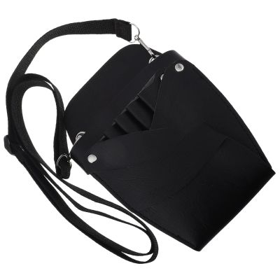 Beaupretty Portable Hairdresser Scissor Bag with Multiple Compartments and Pockets, Pu Leather Hair Cutting Tools Organizer for Hairstylists the Go, Easy to Clean and Versatile Storage