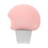 NOLITOY Pink Facial Skin Scrubber for Blackhead Removal Stainless Steel Spatula and Plastic Handle, Portable Exfoliating Face Scraper for Gentle Pore Cleaning and Skincare view 1