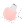 NOLITOY Pink Facial Skin Scrubber for Blackhead Removal Stainless Steel Spatula and Plastic Handle, Portable Exfoliating Face Scraper for Gentle Pore Cleaning and Skincare view 2