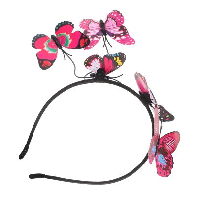 Kisangel Purple Butterfly Headband Stylish and Gentle on Hair with Metal and Plastic Material for Women and Wedding Hair Accessories for Bridal and Travel Photoshoots