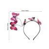 Kisangel Purple Butterfly Headband Stylish and Gentle on Hair with Metal and Plastic Material for Women and Wedding Hair Accessories for Bridal and Travel Photoshoots view 2