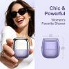 Electric Shaver for Women, Dual-Blade Foil IPX7 Waterproof Razor, Purple view 2