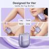 Electric Shaver for Women, Dual-Blade Foil IPX7 Waterproof Razor, Purple view 4