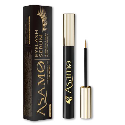 ASAMO Gentle Vegan Eyelash Care 15 Nourishing Plant Extracts for Fluttery, Conditioned Lashes