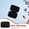 Tofficu 3pcs Nail Art Zipper Bag Black Cosmetic Organizer for Eyelash and Nail Art Accessories with Fine Craftsmanship, Versatile Use, for Manicure and Travel view 3