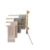 Electric Heated Towel Rack, Stainless Steel, 180 Rotation view 2
