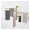 Electric Heated Towel Rack, Stainless Steel, 180 Rotation view 3