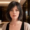 Women's Short Shaggy Wavy Wig with Bangs Natural Layered Synthetic Heat Resistant Hair for Daily Wear(#2 Brownish Black) view 2