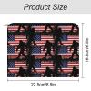 BESCHOC Makeup Bag Sasquatch American Flag Travel Toiletry Bag for Women view 2