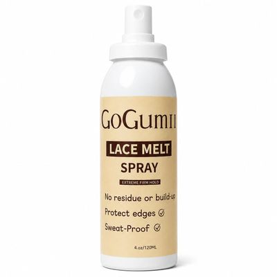 GoGumii Lace Melt Spray, Wig Setting Spray, SweatProof No Residue for Lace Wigs & Hairpieces, 4oz / 120ML