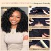 sterly Burmese Curly Half Wig Human Hair Wear and Go Glueless Flip Over Half Wigs For Black Women Drawstring Beginner Friendly No Glue No Sew 3 In 1 Wig With Spiral Curly Ends 180% Density 16inch view 3
