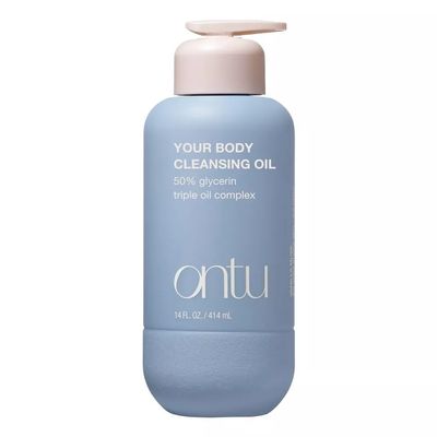 Ontu Hydrating Body Wash Cleansing Oil, Vanilla Musk, Triple Oil Complex, Pump Bottle, 14 fl oz