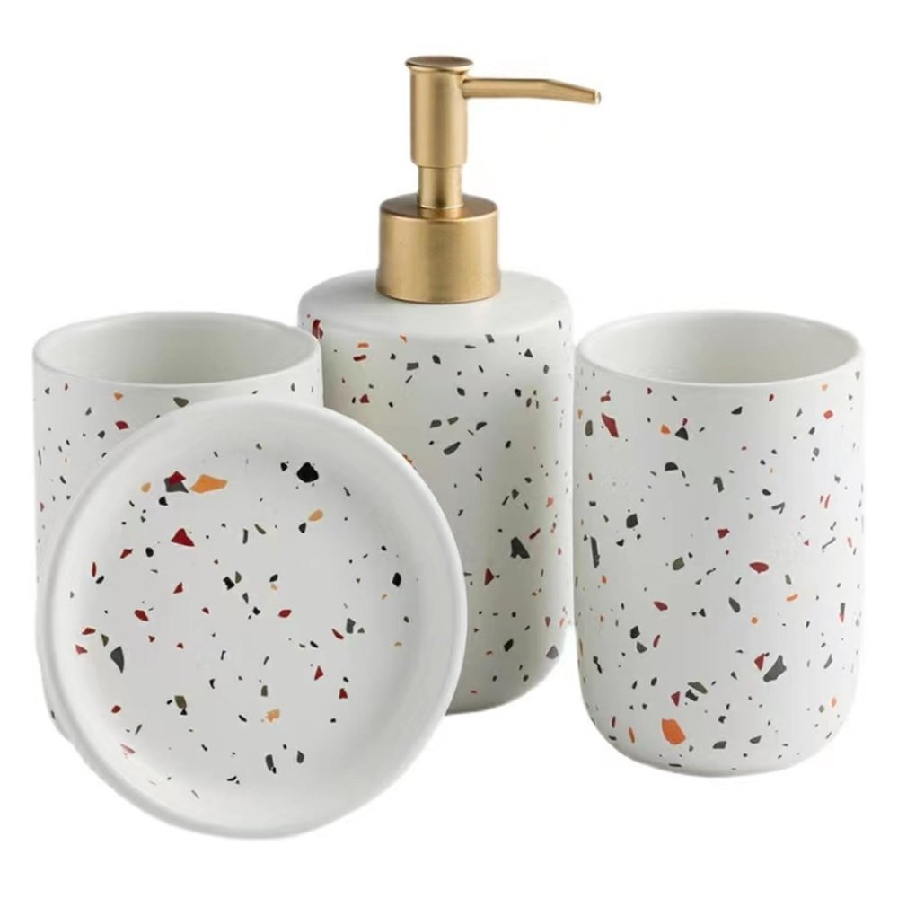 YWMLFZ Hotel Bathroom Gargle Cup Lotion Bottle toiletries Set