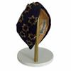 The Marigold Story Handcrafted Navy and Gold Bugle Bead Embellished Headband for Women, Limited Edition, for Evening and Occasion Styling view 2