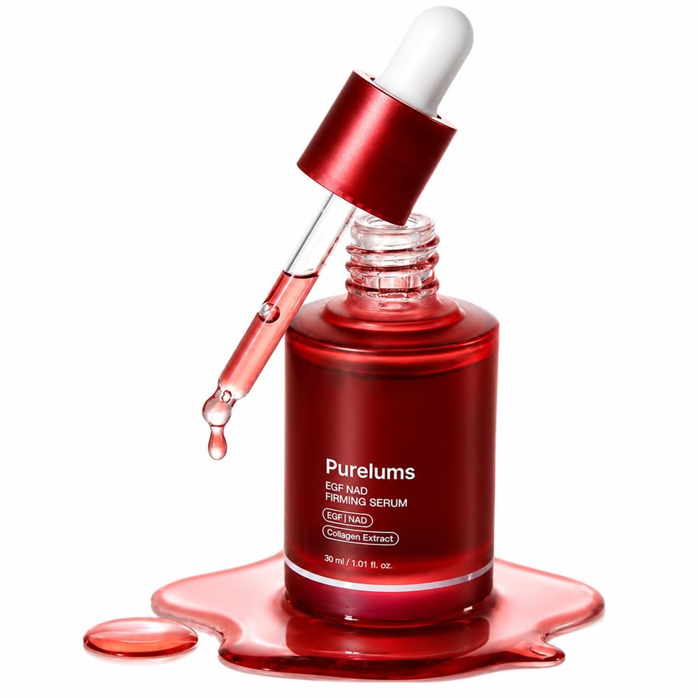 purelums firming serum Firming Peptide with Vitamin C, Hydrating Face & Neck Serum, Smoothing & Moisturizing Skin Care Formula, Lightweight Daily Facial for All Skin Types
