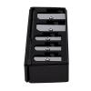 FILFEEL 2 Pack Cosmetic Pencil Sharpener 5 Hole Plastic Dust Cover Portable Multi Functional Long Point Sharpener for Travel Makeup Bag view 3
