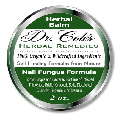 Dr. Cole's Organic Herbal Nail Balm | Botanical Nail & Cuticle Moisturizer | Tea Tree, Oregano, Neem & Vitamin E | Supports Healthy-Looking Fingernails & Toenails | 2 oz