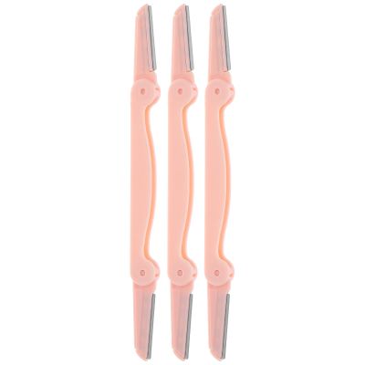 Didiseaon Double Head Foldable Eyebrow Razor 3Pcs ABS Stainless Steel