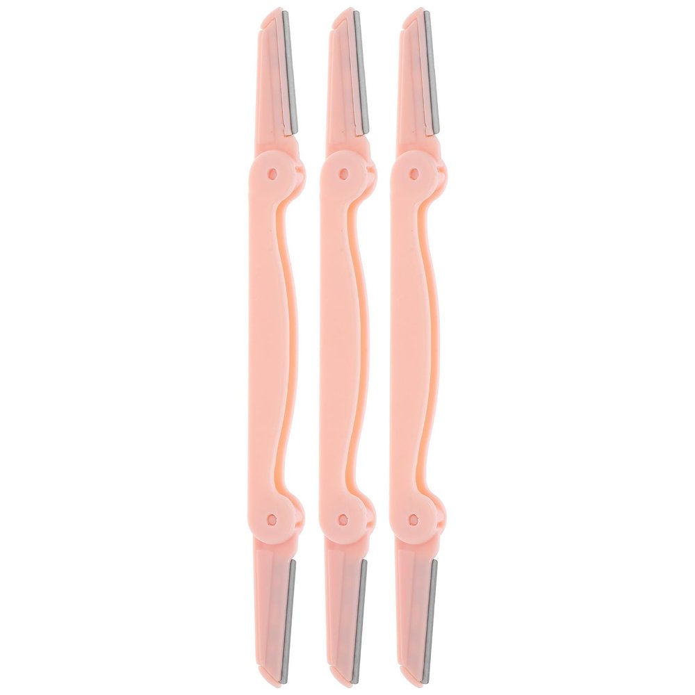 Didiseaon Double Head Foldable Eyebrow Razor 3Pcs ABS Stainless Steel