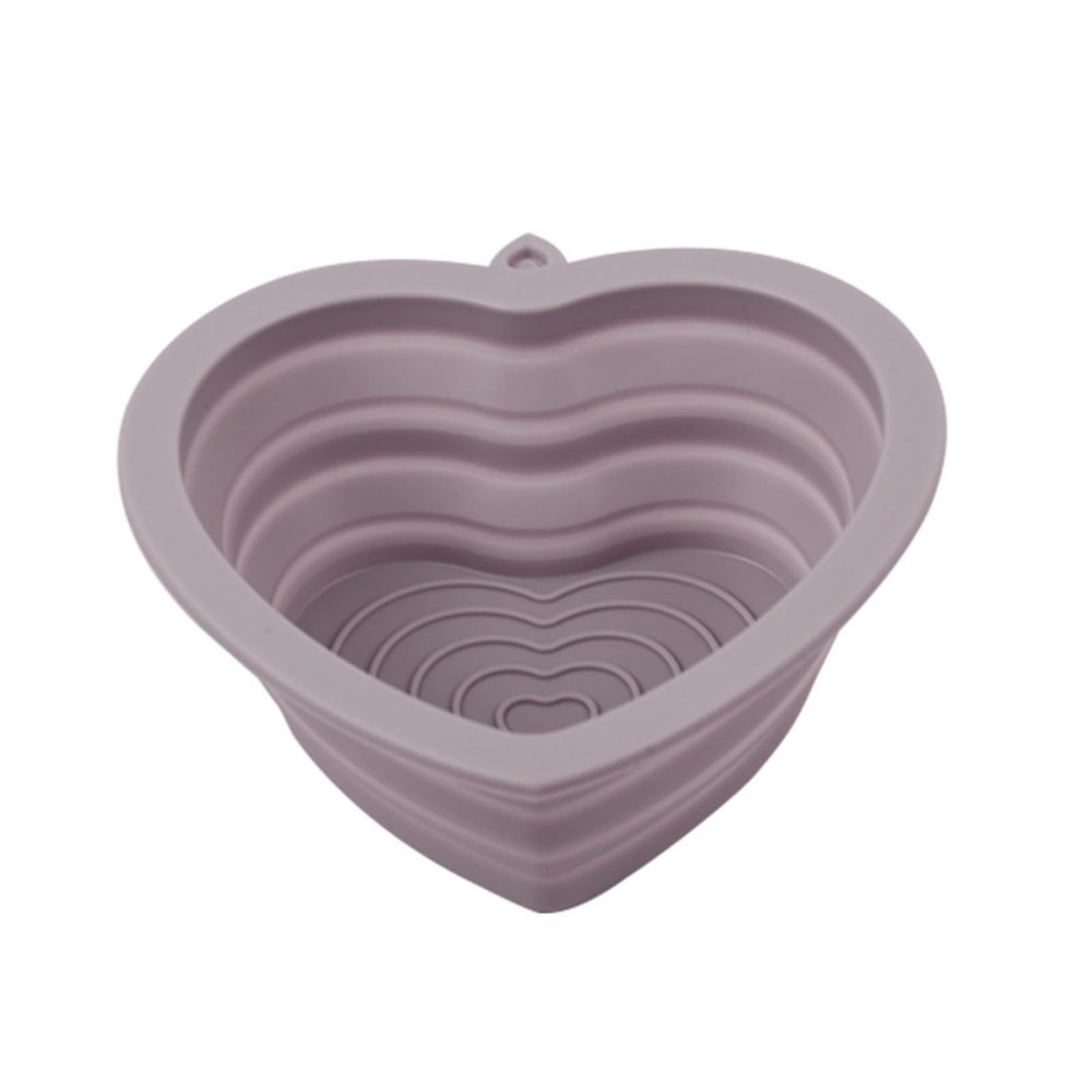 2-Pack Silicone Makeup Brush Cleaner Mat (Large Heart Dark Purple)