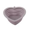 2-Pack Silicone Makeup Brush Cleaner Mat (Large Heart Dark Purple) view 1