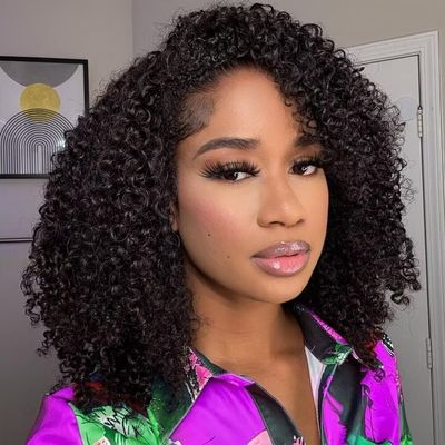 Half Wig Human Hair 3 In 1 Seamless Flip Over Half Wigs With Drawstring Half Wigs for Women Human Hair Glueless Wear and Go Half Up Half Down Headband Wig Human Hair(20 Inch)