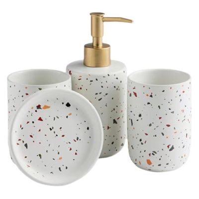 OBKSEB Hotel Bathroom Gargle Cup Lotion Bottle toiletries Set