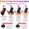 Electric Razor for Women, Bikini Trimmer & Facial Hair Remover, Rechargeable Body Shaver with Ceramic Blade, Waterproof, LED Display, USB-C, Travel Lock, Groomer Gift | VIVEDGE (Black) view 4