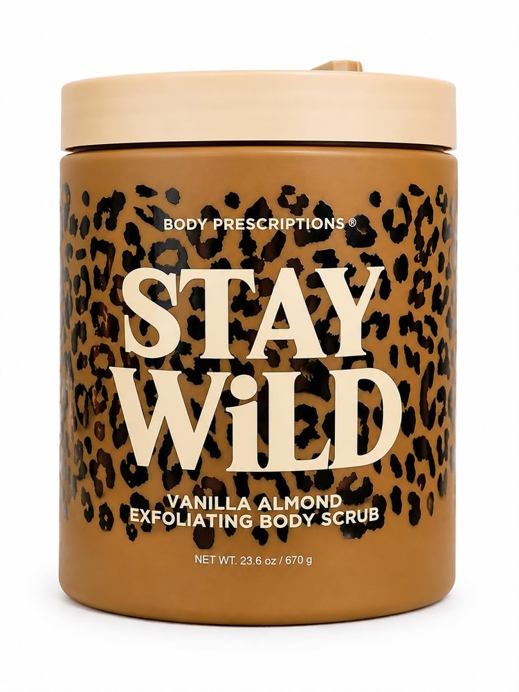 Stay Wild Vanilla Almond Exfoliating Body Scrub 23.6 oz