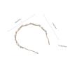TOVINANNA Sparkling Irregular and Design to Prevent Wear Slipping for Comfortable Faux Pearl Headband with Unique Women Occasions view 2