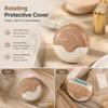 Portable 3-Layer Hair Shaver with Rotating Cover, Women's Mini Manual Razor for Smooth Touch Ups, Travel Hair Remover for Underarms, Face, Bikini, Arms and Legs, Compact Purse Beauty Tool (2PCS) view 3