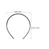 SECFOU Headbands Skinny 18pcs Plastic for Women Black with Non-slip Teeth Classic Hairbands Secure Fit Design Multipurpose Fashion for Thin Hair for Washing Face and Workouts view 2