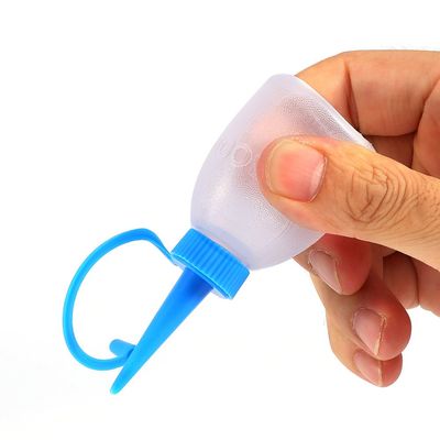 OPPWONG 30ml Plastic Squeeze Bottle, 6 Pack Glue Oil Dispenser with Long Neck Funnel Cap, Ideal for Precise Application Crafting Industrial Use