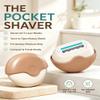 Portable 3-Layer Hair Shaver with Rotating Cover, 3 Layer Triple Blade Face Shaver with Moisture Strip, Facial Hair Trimmer for Women Reduce Skin Friction3 view 2
