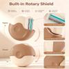 Portable 3-Layer Hair Shaver with Rotating Cover, 3 Layer Triple Blade Face Shaver with Moisture Strip, Facial Hair Trimmer for Women Reduce Skin Friction3 view 4