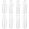 STAHAD 8pcs 120ml White Empty Shampoo Bottles Refillable Plastic Travel Squeeze Bottles with Easy to Use Cap for Business Trips and Travel view 1