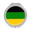 Flag of The African National Congress Mini Compact Pocket Mirror for Purse Makeup Hand Mirror view 1