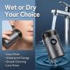 Powerful Mini Electric Shaver with Digital Display for Men (Blue) view 4