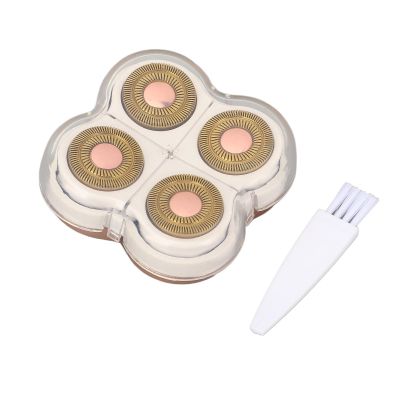 LUCKDANO Blades Hair Remover Replacement Head for Electric Body Hair Machine - 360 Degree Floating, GoldPlated, Easy Installation, Compatible with 4 Head Remover