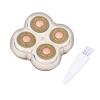 LUCKDANO Blades Hair Remover Replacement Head for Electric Body Hair Machine - 360 Degree Floating, GoldPlated, Easy Installation, Compatible with 4 Head Remover view 1