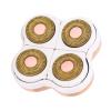 LUCKDANO Blades Hair Remover Replacement Head for Electric Body Hair Machine - 360 Degree Floating, GoldPlated, Easy Installation, Compatible with 4 Head Remover view 3