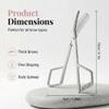 2026 New Eyebrow Trimmer Scissor with Comb, 2-in-1 Professional Eyebrow Trimming Scissors, Stainless Steel Precision Eyebrow Cutter Hair Removal Makeup Tool for Women and Men view 2