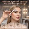 2026 New Eyebrow Trimmer Scissor with Comb, 2-in-1 Professional Eyebrow Trimming Scissors, Stainless Steel Precision Eyebrow Cutter Hair Removal Makeup Tool for Women and Men view 4